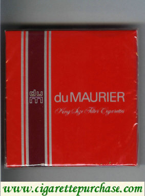 Du Maurier Cigarettes wide flat hard box